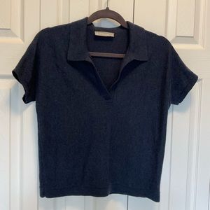 Everlane Cotton-Merino Polo Shirt - Indigo